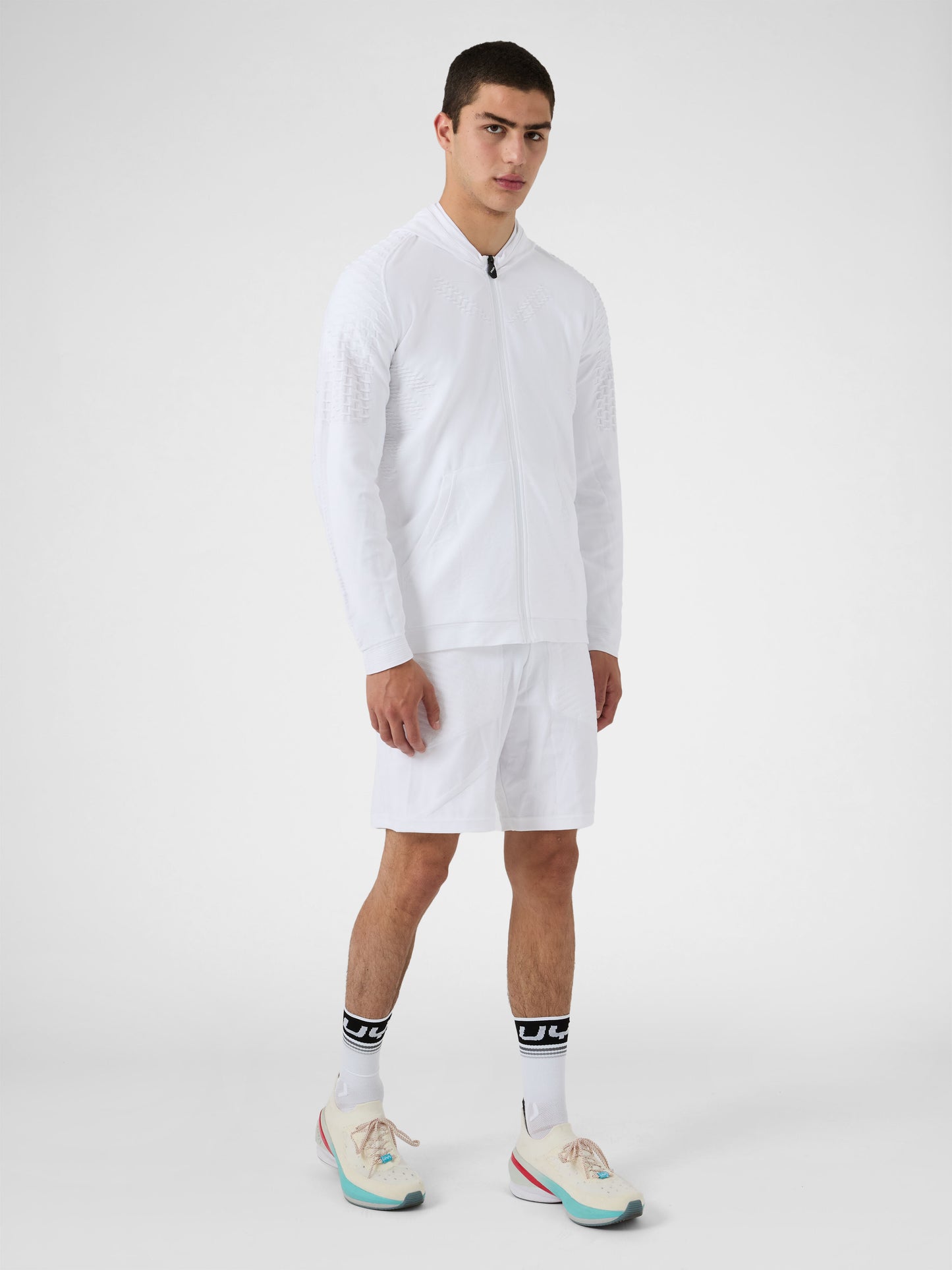 Felpa full zip con cappuccio Run Fit