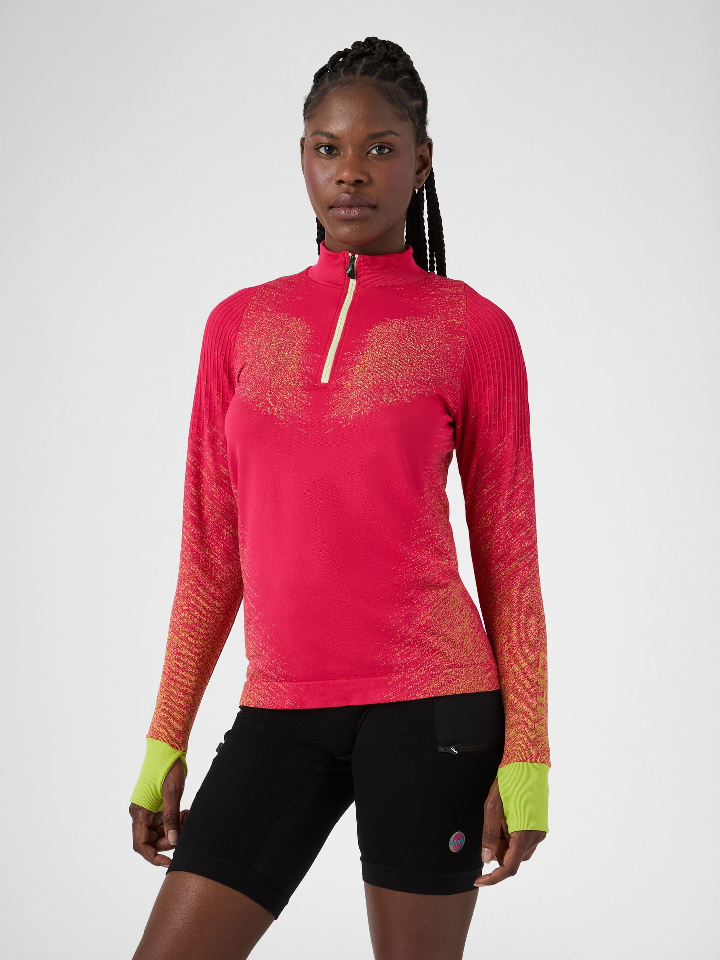 Maillot de course à pied zippé manches longues Exceleration
