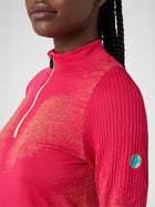 Exceleration Long-Sleeved Zip Up Running Shirt