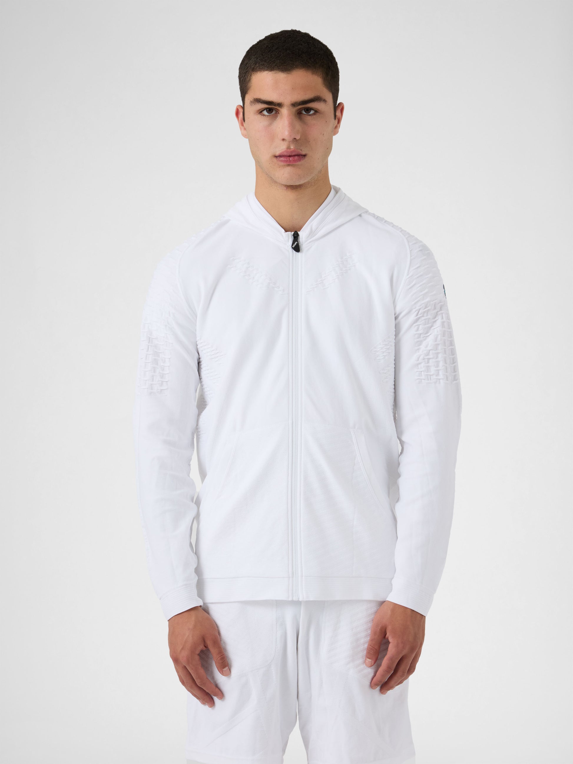 Felpa full zip con cappuccio Run Fit