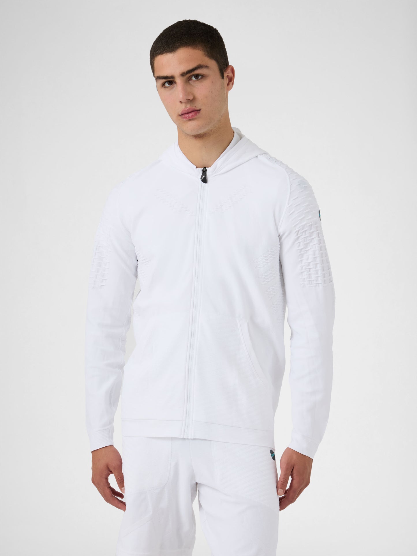 Felpa full zip con cappuccio Run Fit