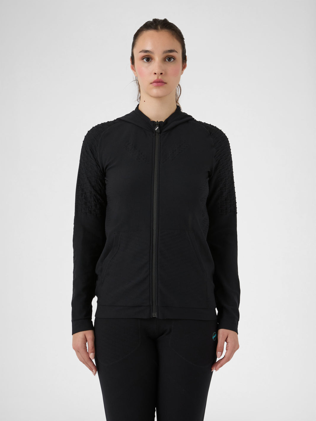 Felpa full zip con cappuccio Run Fit