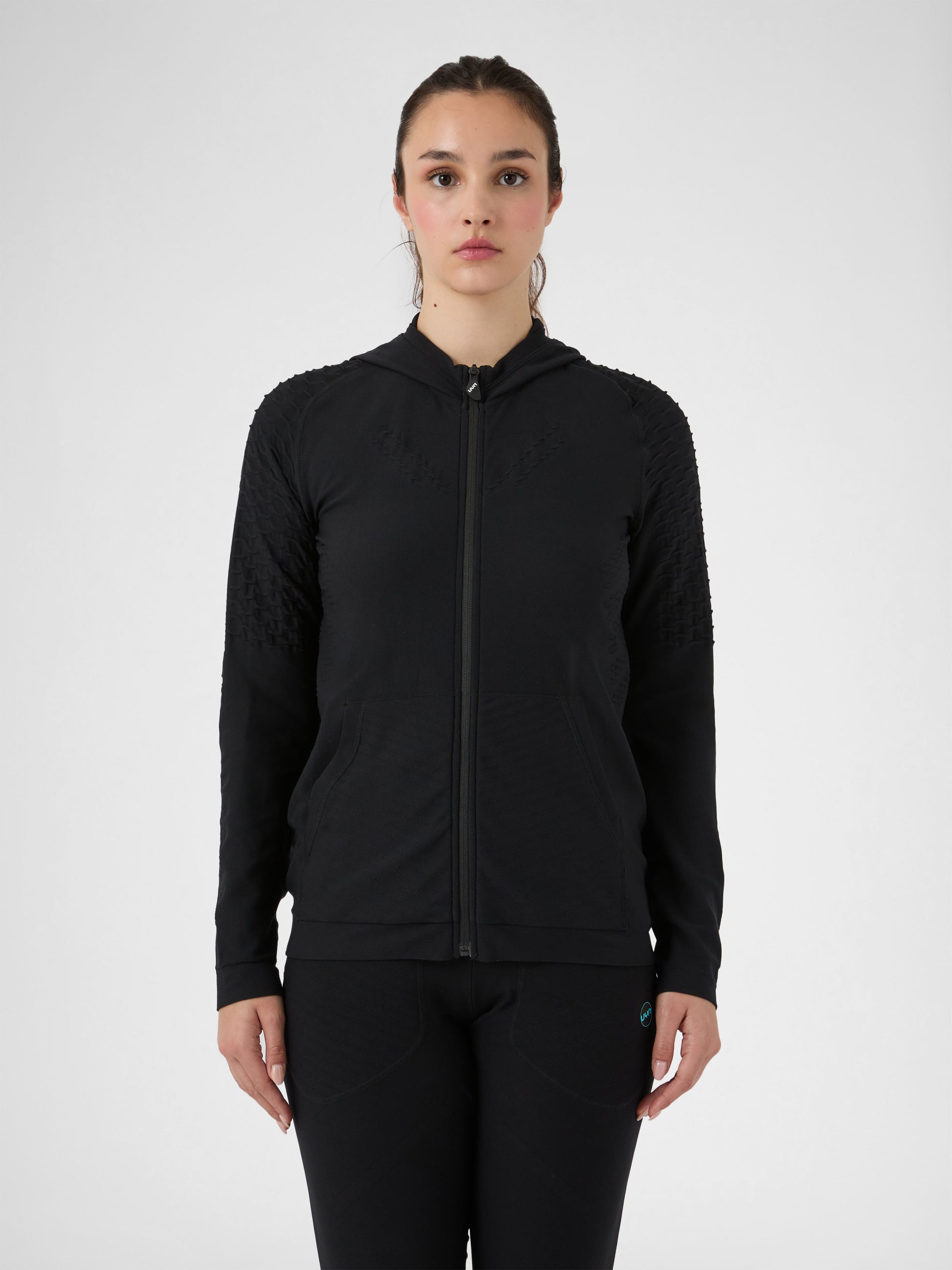 Felpa full zip con cappuccio Run Fit