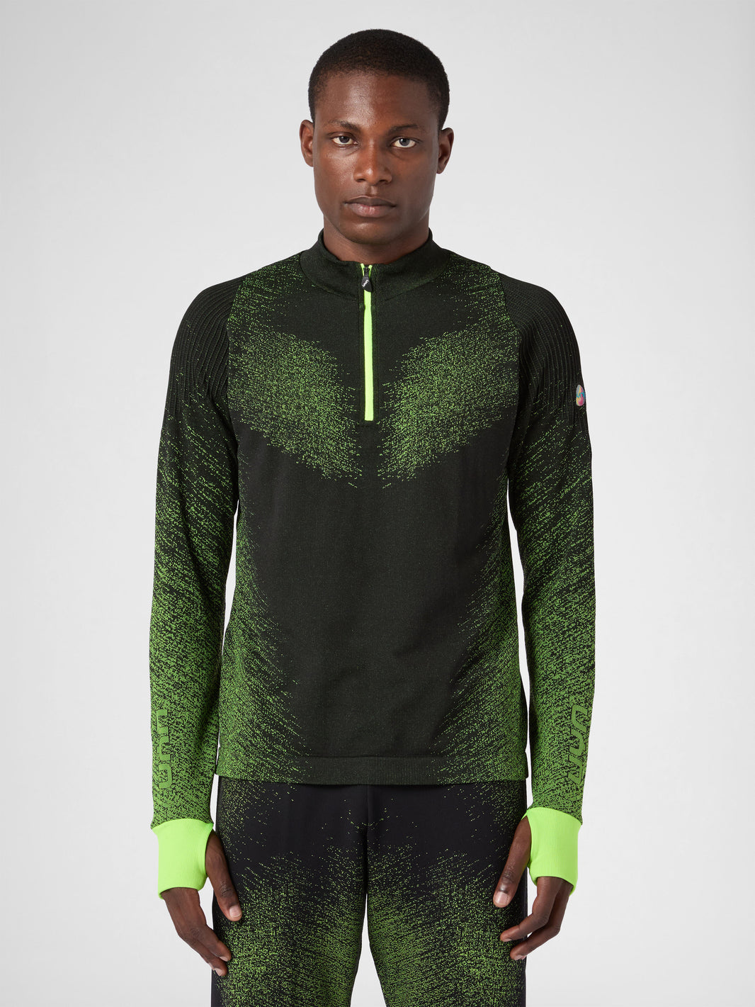 Exceleration Long-Sleeved Zip Up Running Shirt