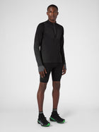 Exceleration Long-Sleeved Zip Up Running Shirt