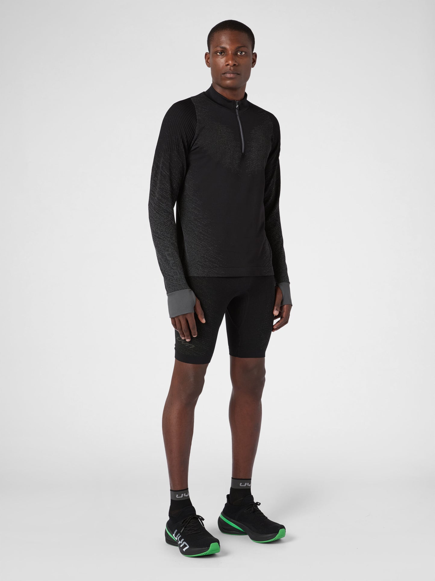 Exceleration Long-Sleeved Zip Up Running Shirt