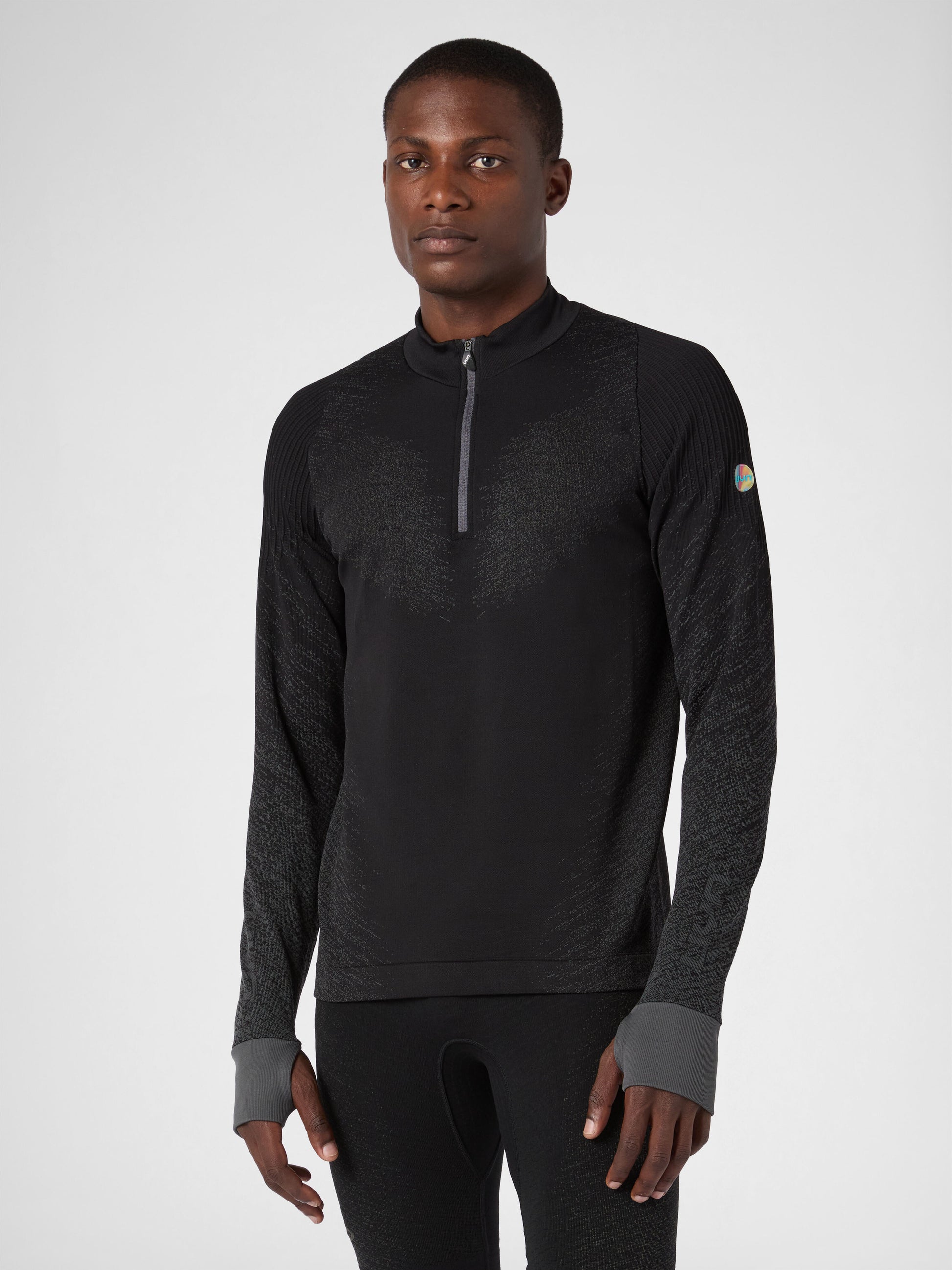 Exceleration Long-Sleeved Zip Up Running Shirt