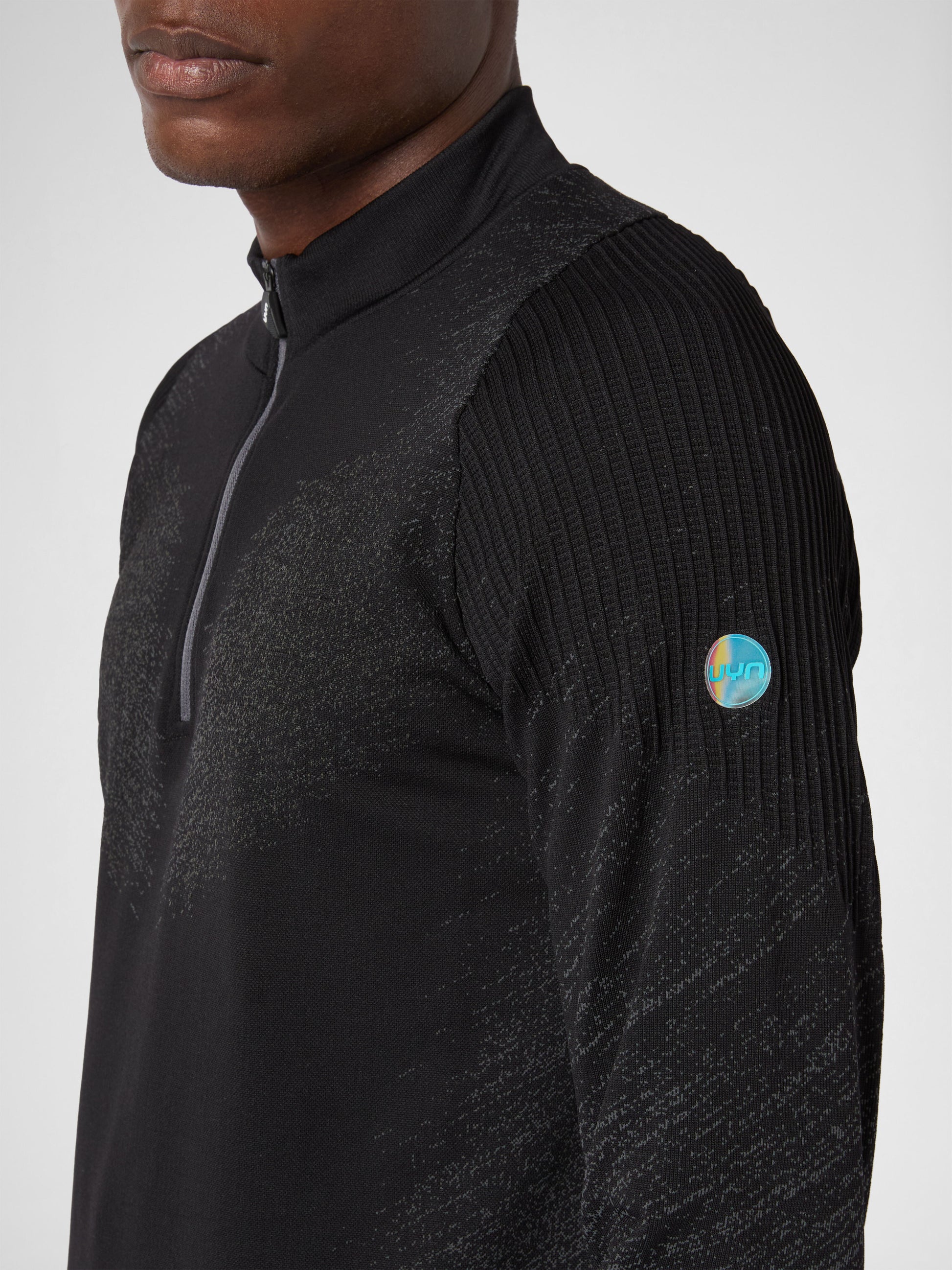 Exceleration Long-Sleeved Zip Up Running Shirt