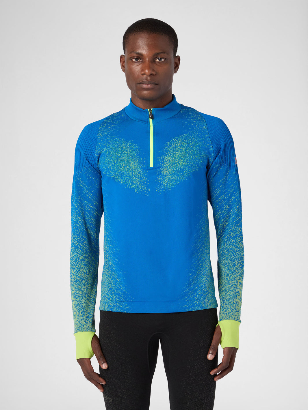 Laufshirt mit Reißverschluss und langen Ärmeln Exceleration