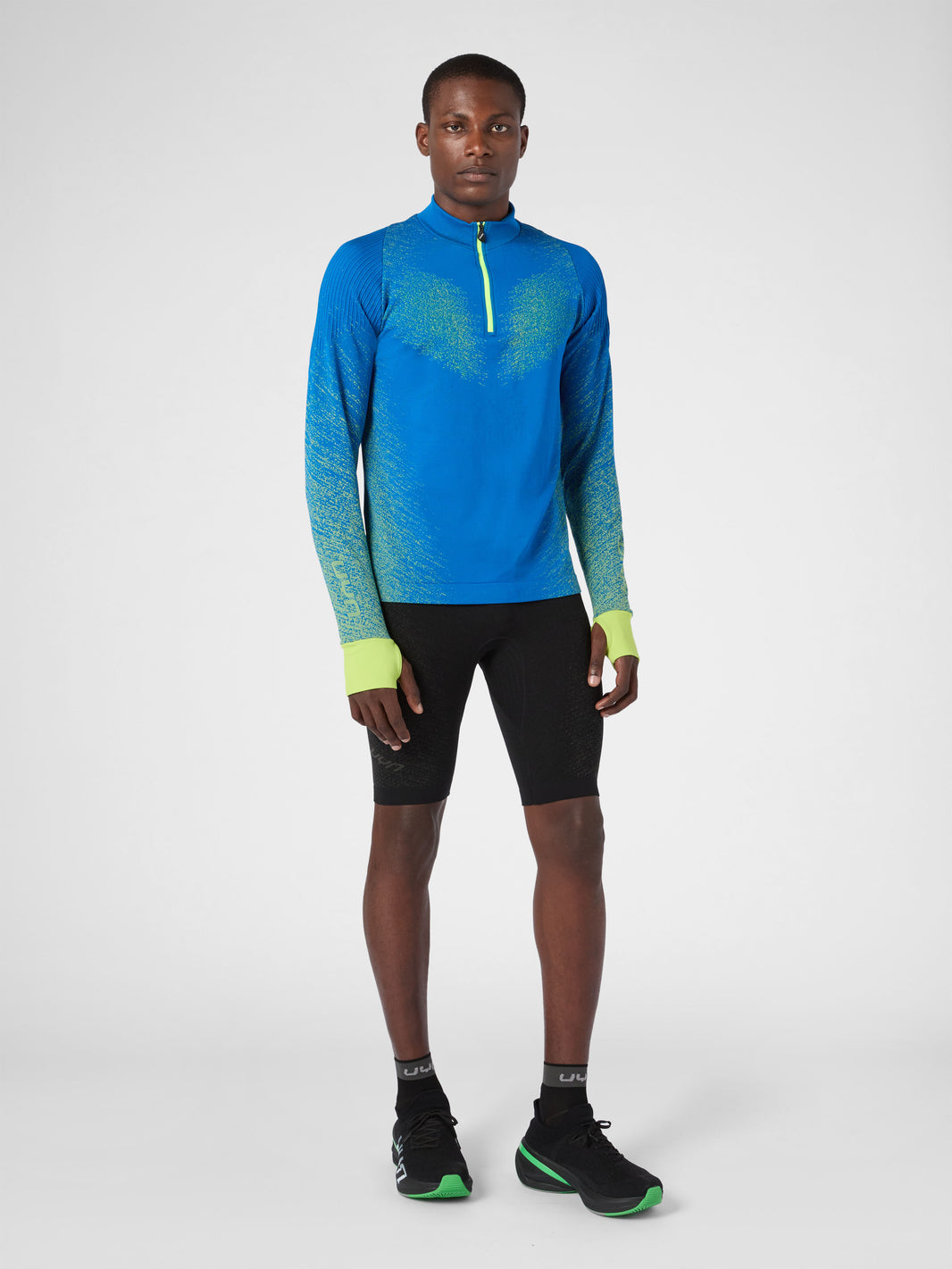 Laufshirt mit Reißverschluss und langen Ärmeln Exceleration