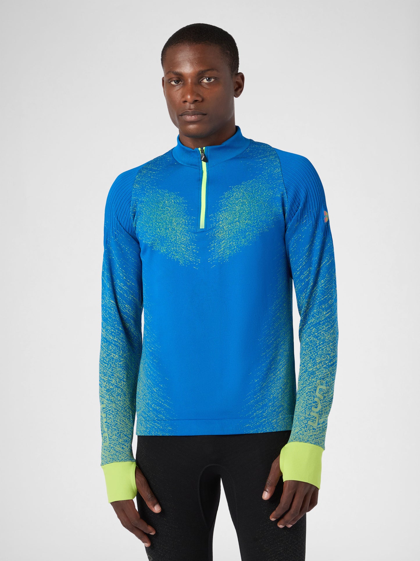 Exceleration Long-Sleeved Zip Up Running Shirt