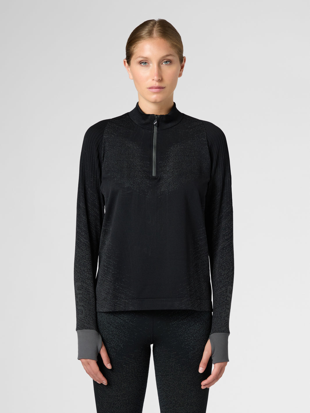 Maglia da running zip up a maniche lunghe Exceleration