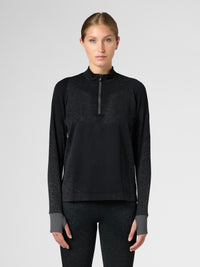 Maillot de course à pied zippé manches longues Exceleration
