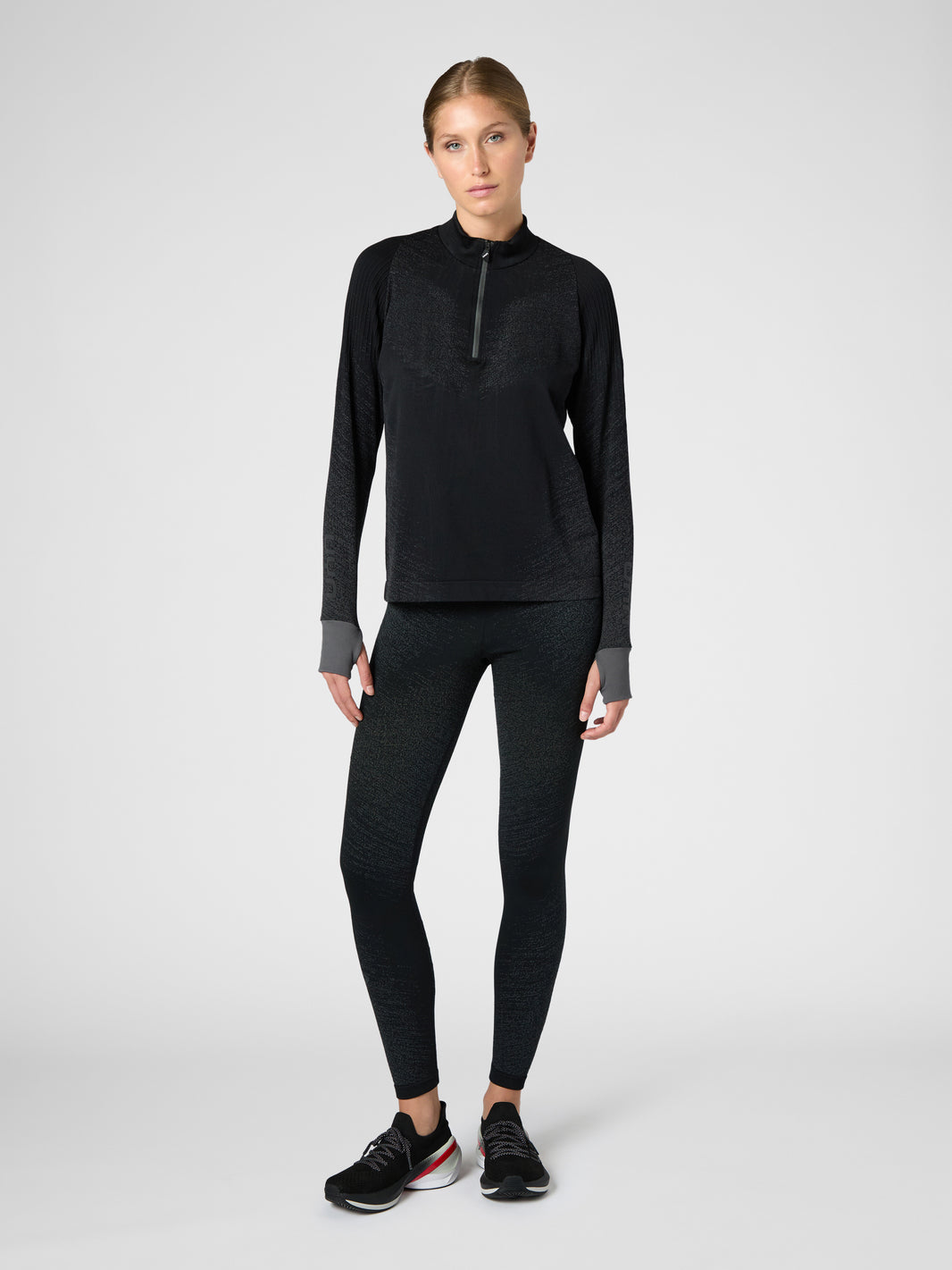 Maglia da running zip up a maniche lunghe Exceleration