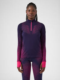 Maillot de course à pied zippé manches longues Exceleration