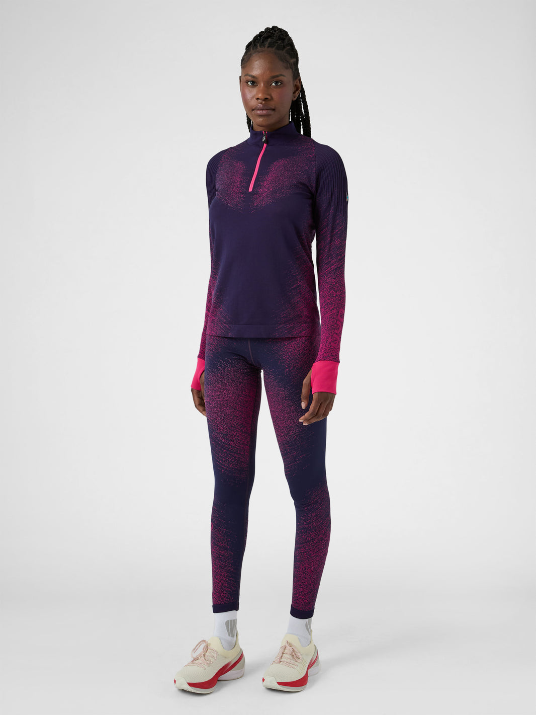 Maglia da running zip up a maniche lunghe Exceleration