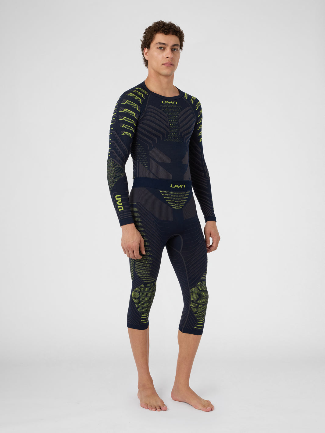 Pantaloni Uomo UYN Resilyon - Tecnologia Compressione, Termoregolazione, Supporto Ginocchia - Foto 1