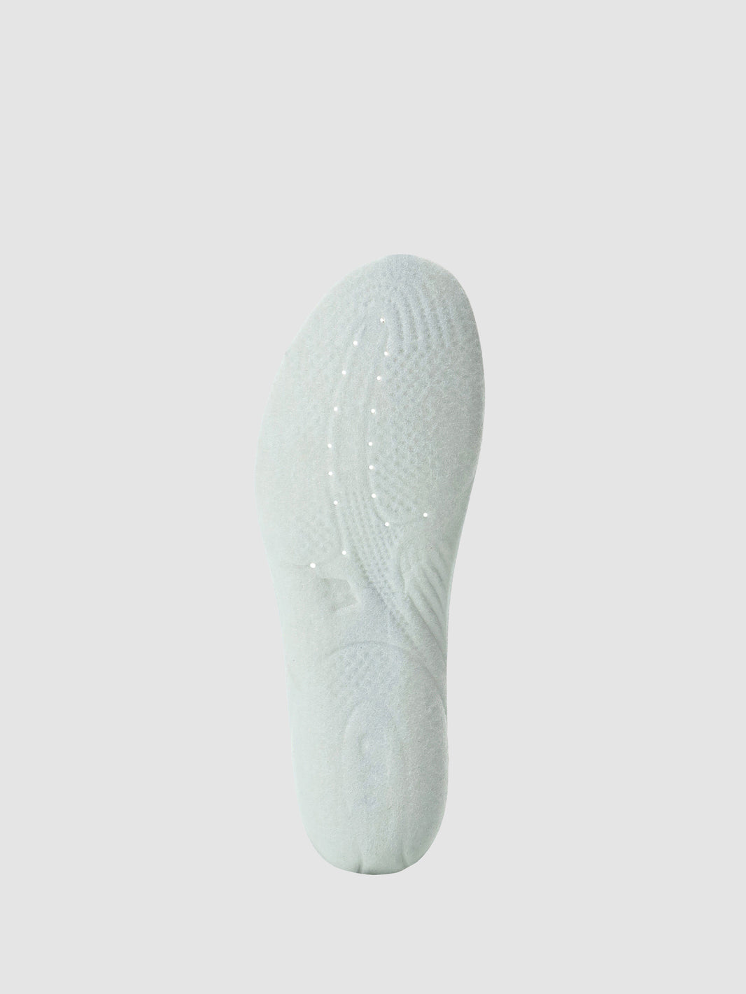 Anatomical insole in hemp and recycled felt